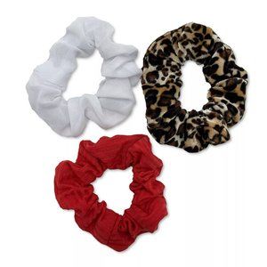 International Concepts 3-Pc. Mixed Fabric Hair Scrunchie Set